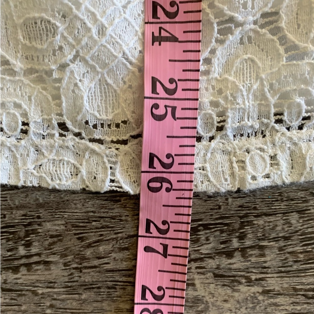 Old Navy XL 3/4 white lace shirt EUC 🌼 B59 - Picture 6 of 7